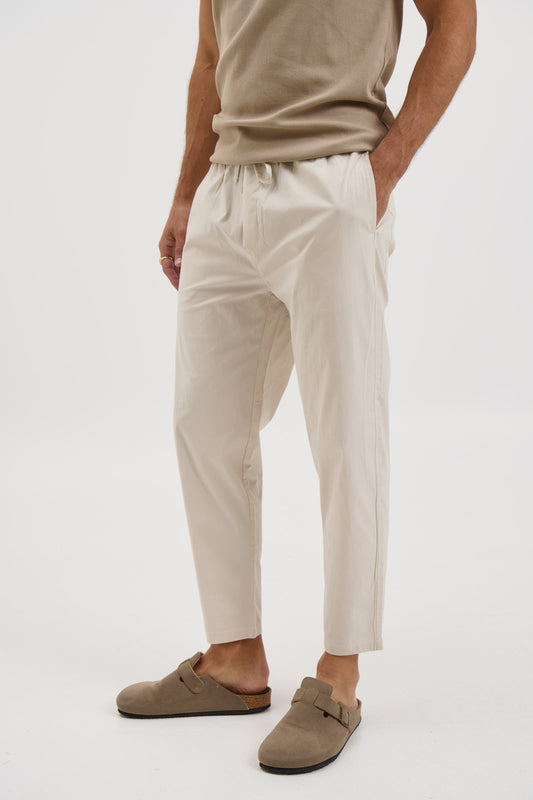 Locky Straight Pant Stone - FINAL SALE
