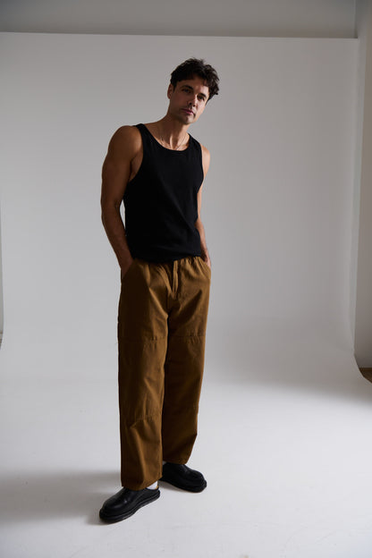 Cotton Drill Pant Choc