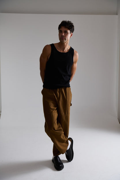 Cotton Drill Pant Choc