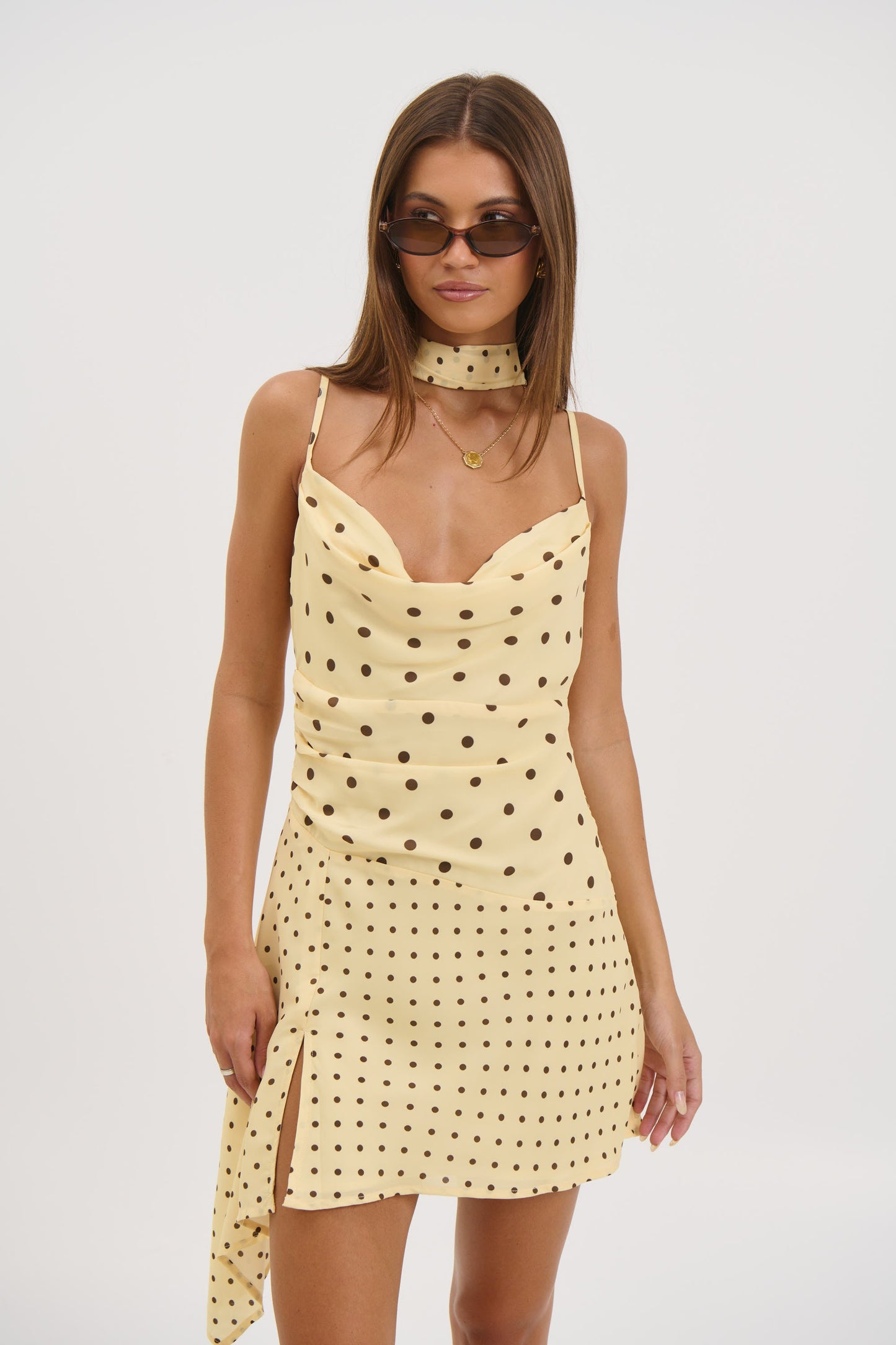 Alora Scoop Dress Lemon