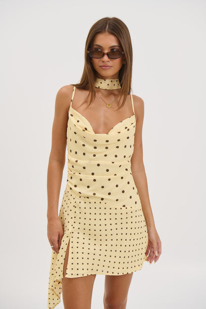 Alora Scoop Dress Lemon