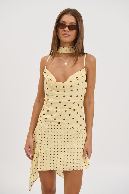 Alora Scoop Dress Lemon