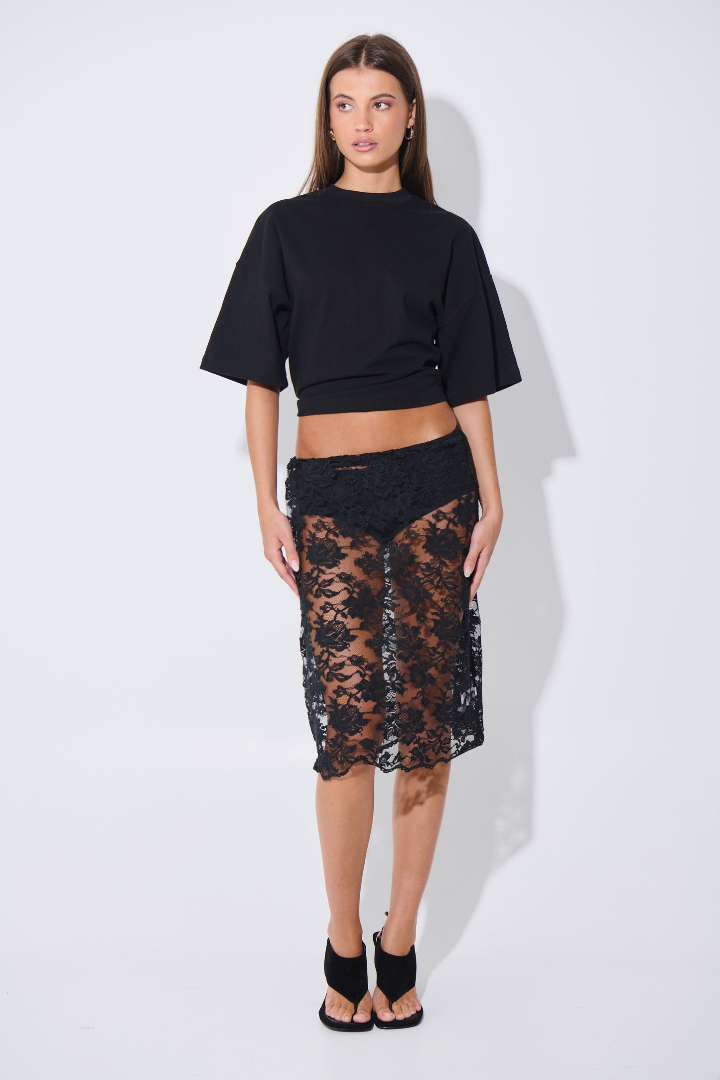 Envy Lace Skirt Black - FINAL SALE