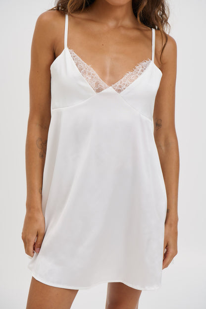 Elissa Mini Dress White - FINAL SALE