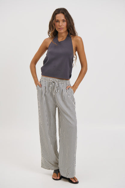 Hazel Pant Black Stripe - FINAL SALE