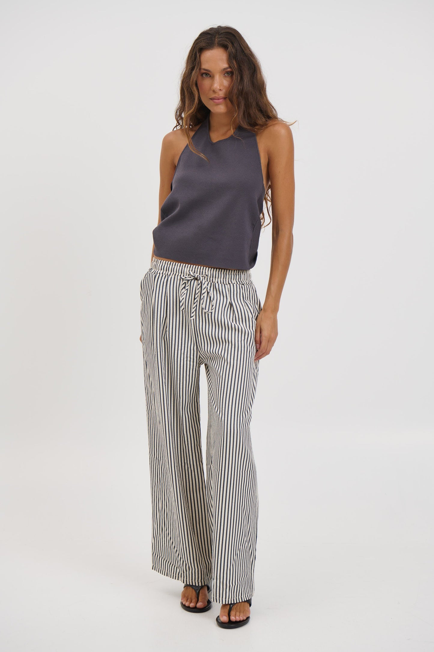 Hazel Pant Black Stripe - FINAL SALE