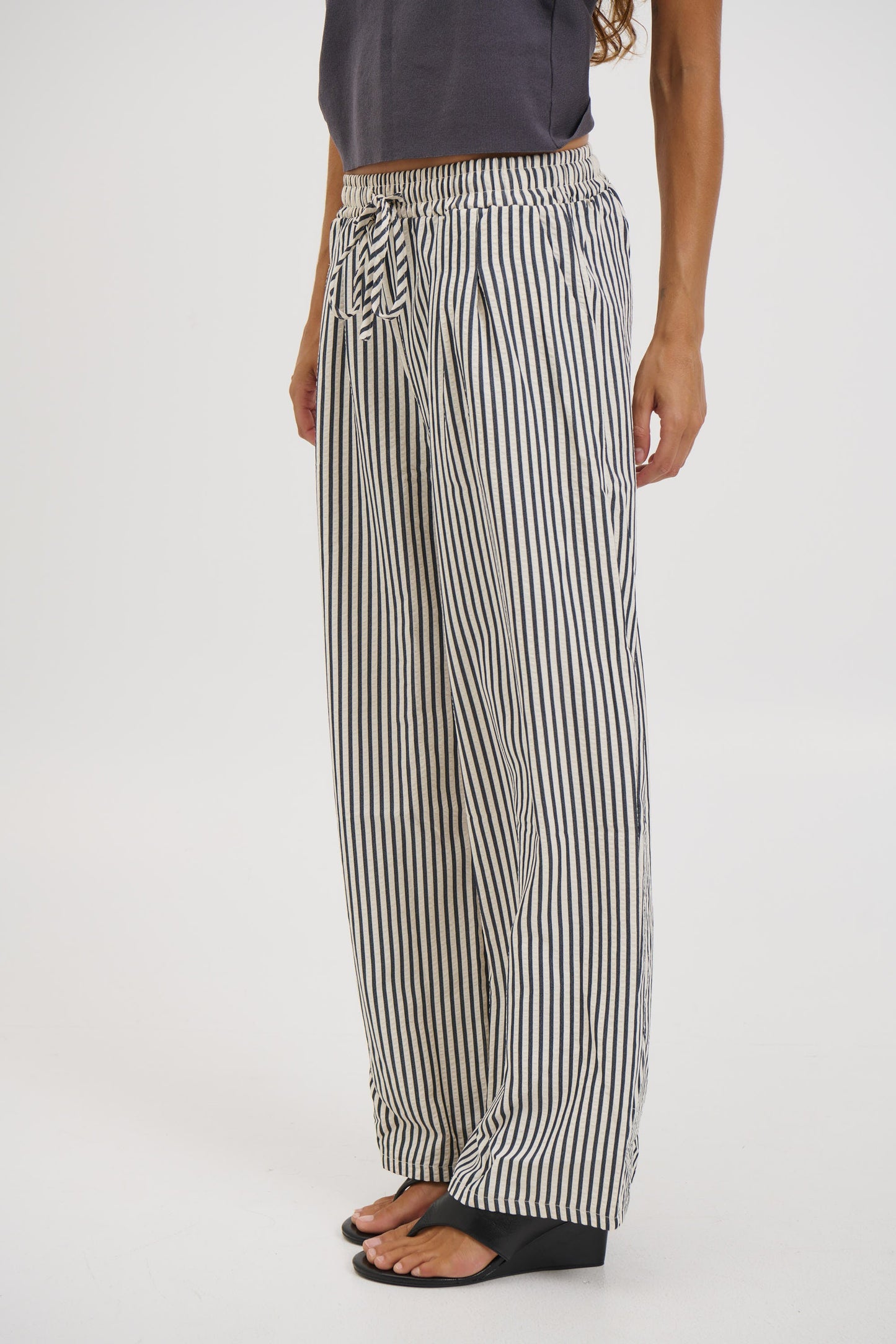 Hazel Pant Black Stripe - FINAL SALE