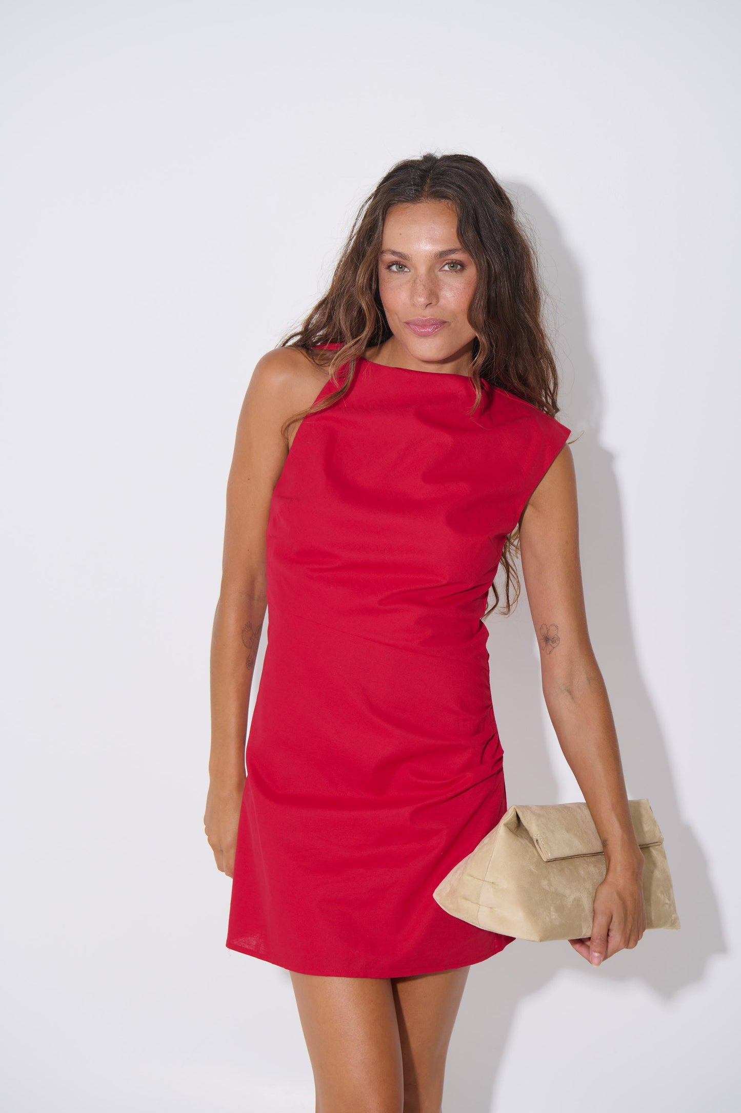 Clea Mini Dress Cherry - FINAL SALE