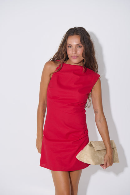 Clea Mini Dress Cherry - FINAL SALE