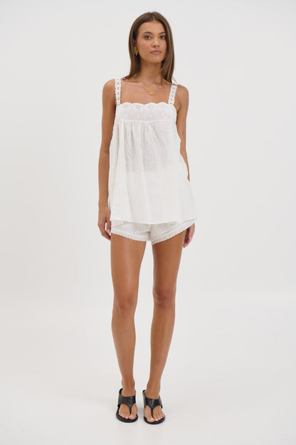 Alora Lace Set White