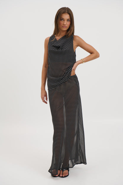 Jemma Sheer Skirt Black