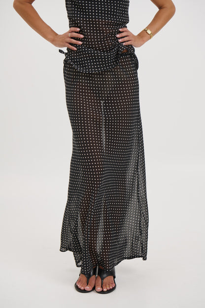 Jemma Sheer Skirt Black
