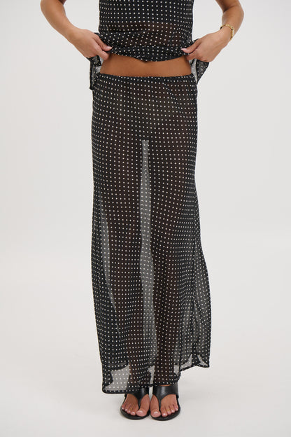 Jemma Sheer Skirt Black