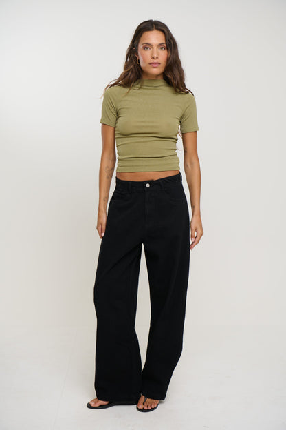 Katya Short Sleeve Olive