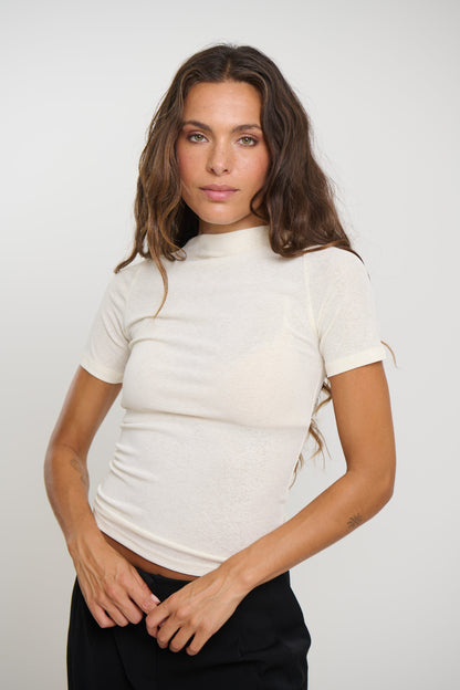 Katya Short Sleeve Off White