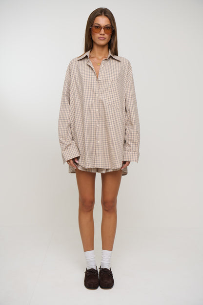 Emina Check Short Beige