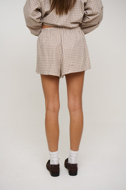 Emina Check Short Beige