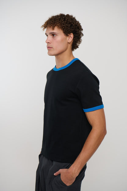 Charlie Ringer Tee Black
