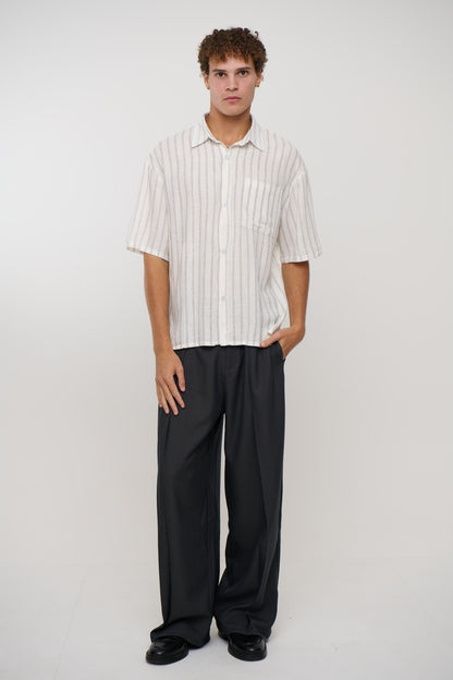 Luke Shirt Black Stripe