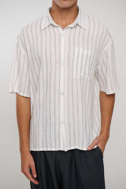 Luke Shirt Black Stripe