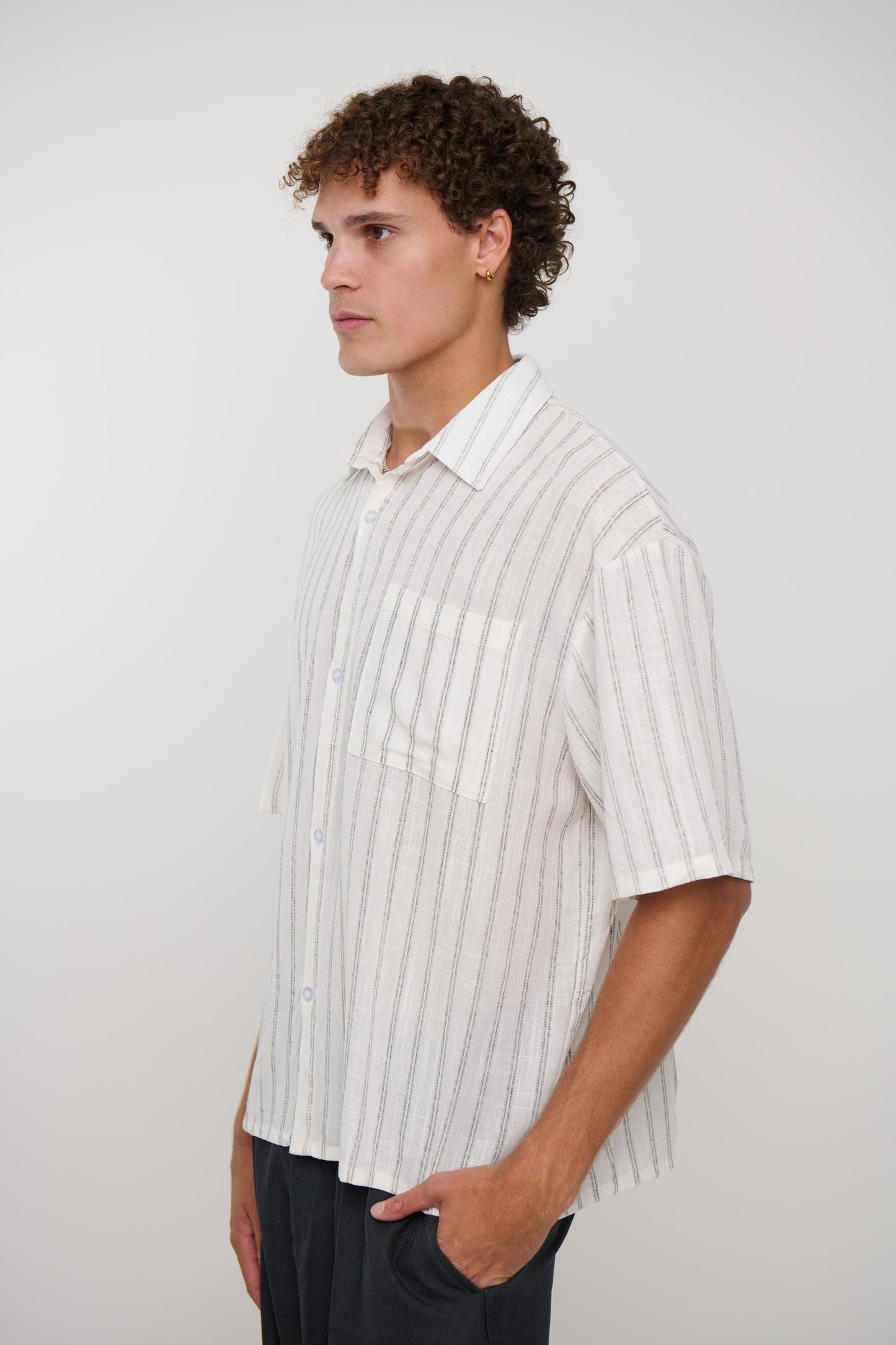 Luke Shirt Black Stripe