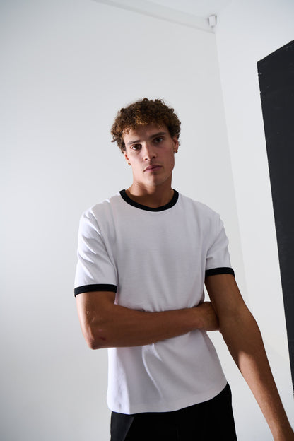 Charlie Ringer Tee White