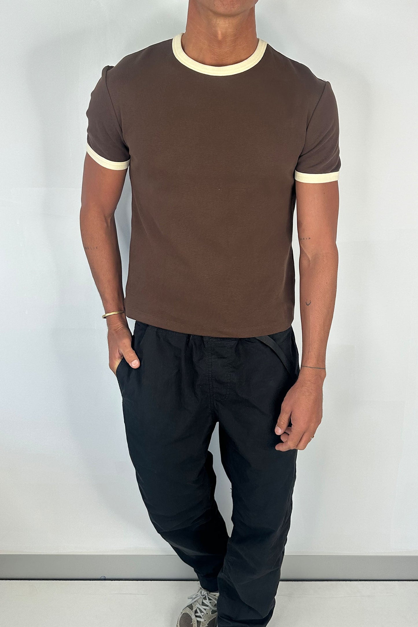 Charlie Ringer Tee Brown