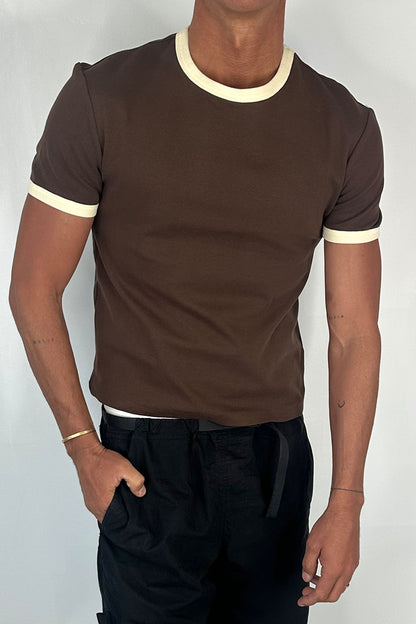 Charlie Ringer Tee Brown