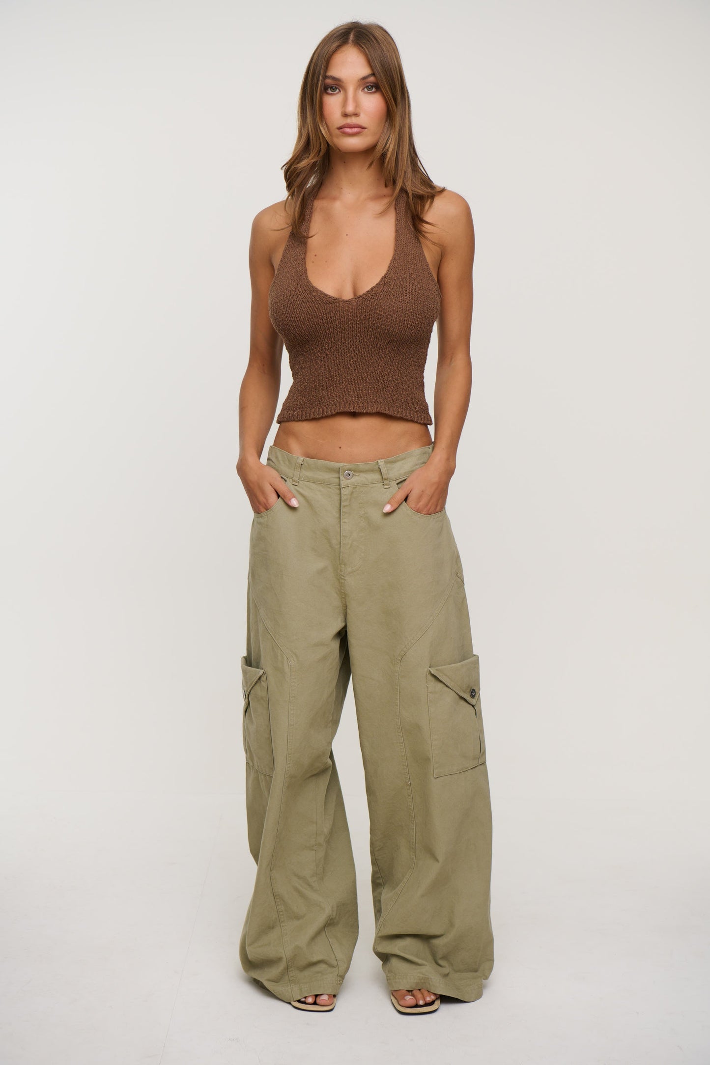 Halo Halter Top Chocolate