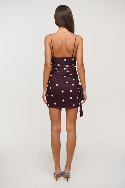 Esme Mini Dress Chocolate - FINAL SALE