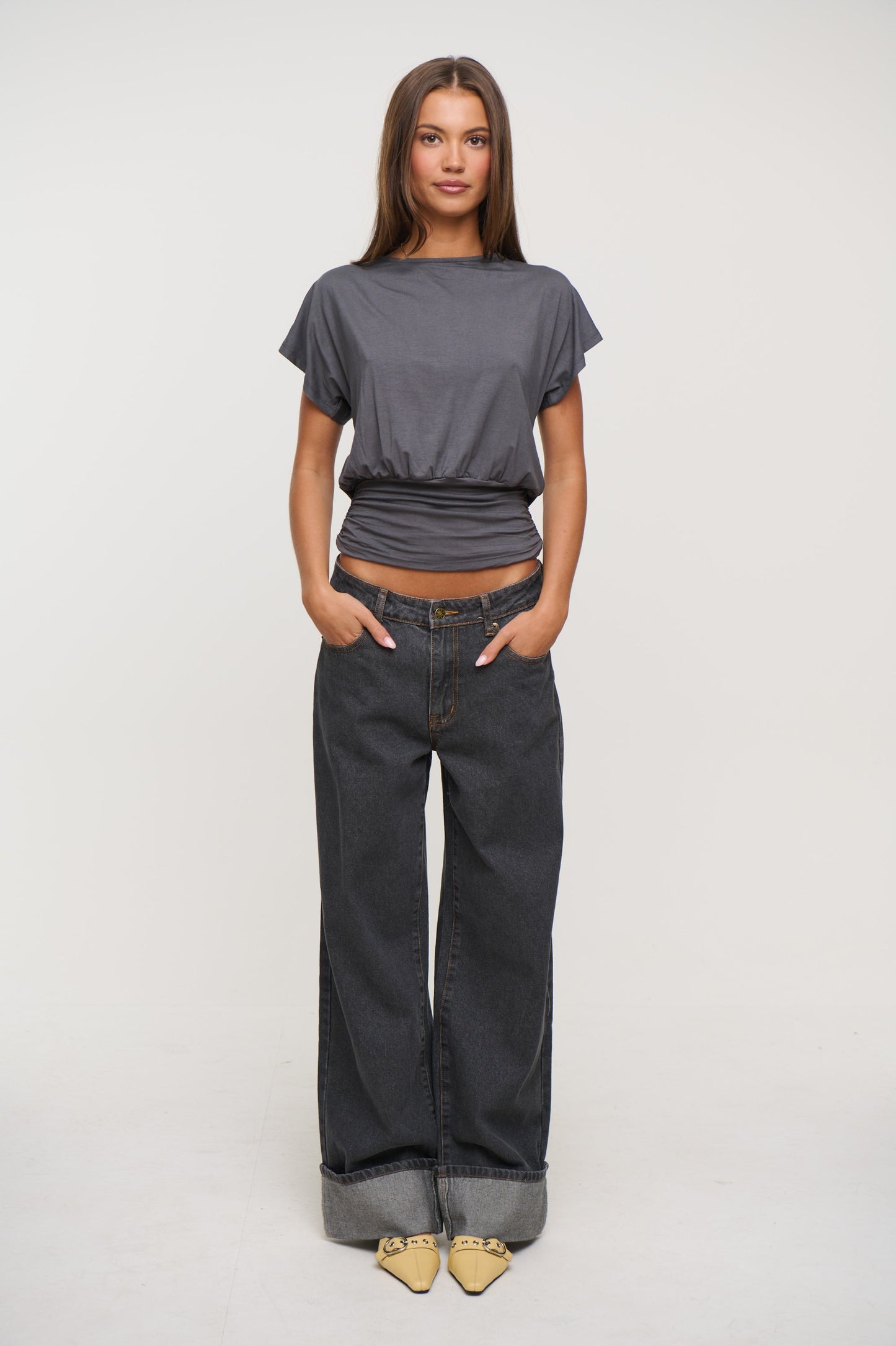 Chelsea Top Dark Grey