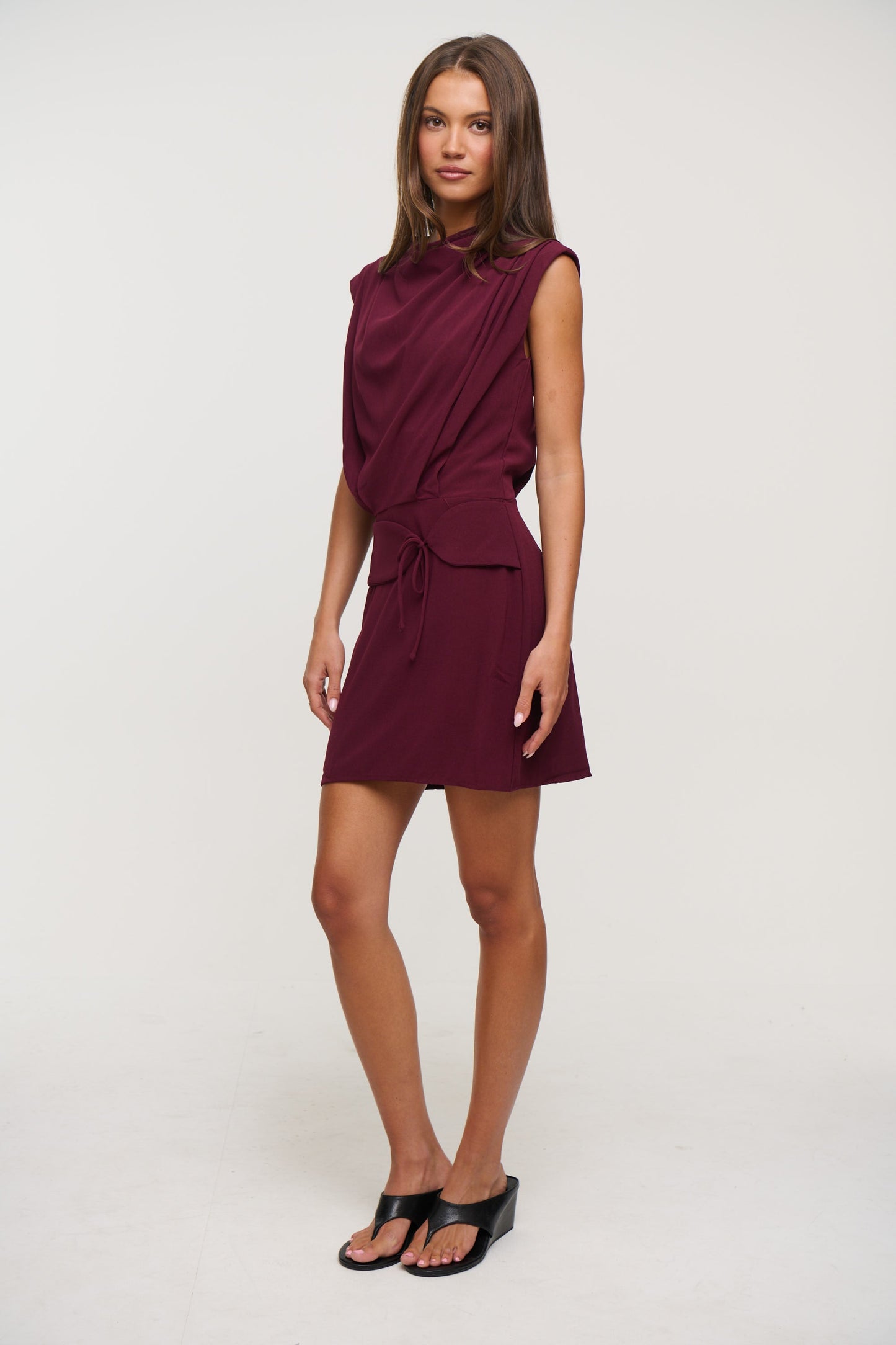 Ailani Mini Dress Wine