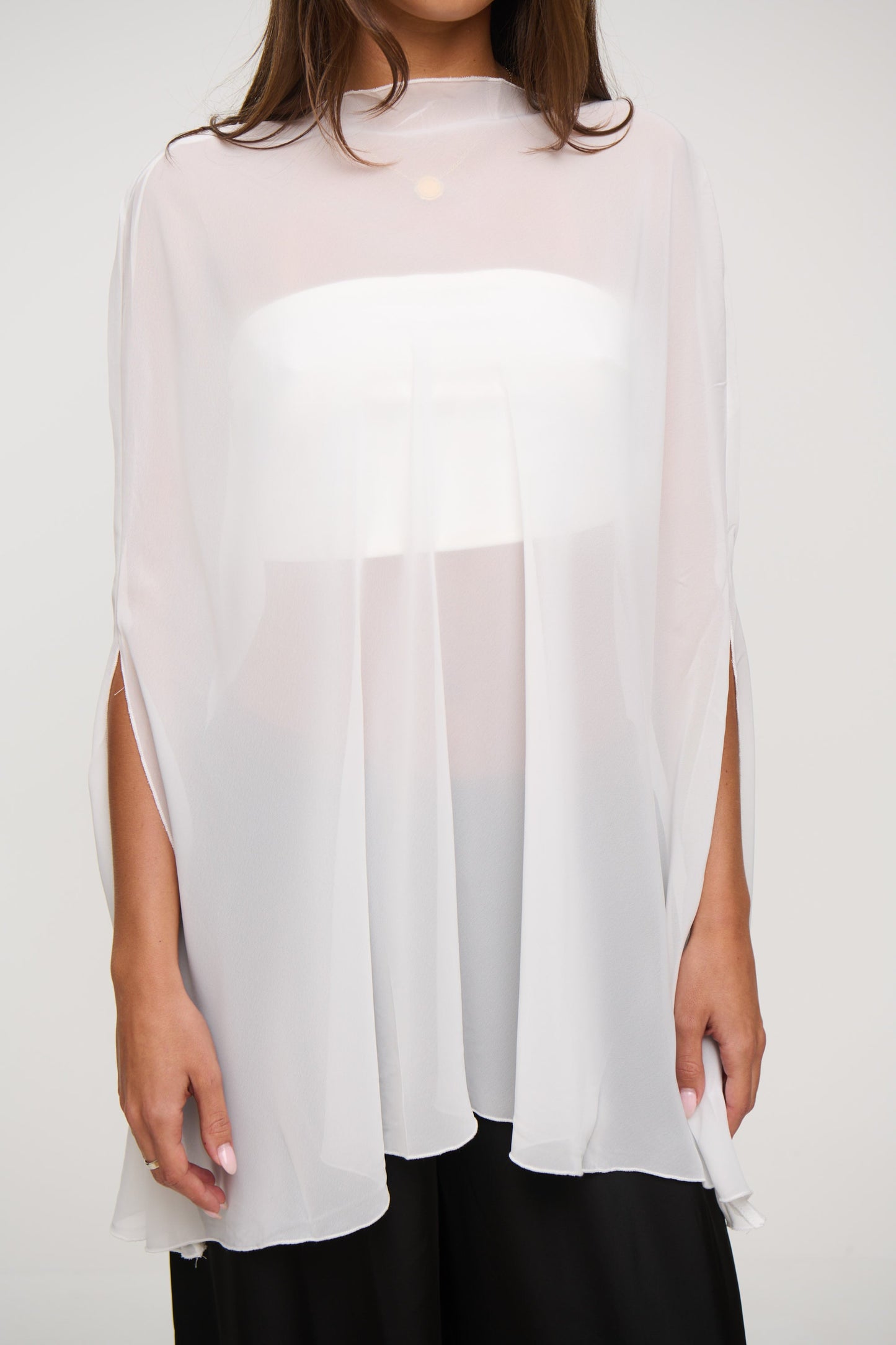Aura Poncho Porcelain