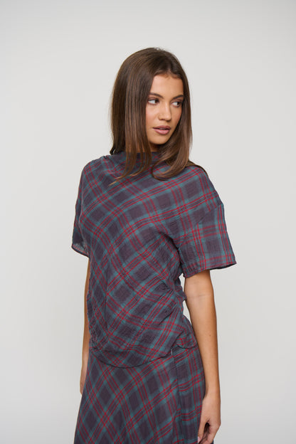Halcyon Top Jade Plaid