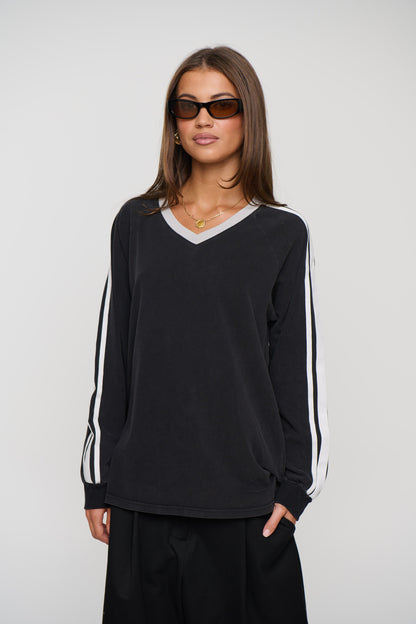 All Stars Long Sleeve Washed Noir