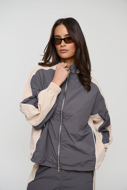 Cleo Windbreaker Grey