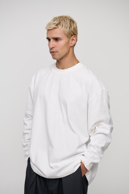 250GSM Long Sleeve White