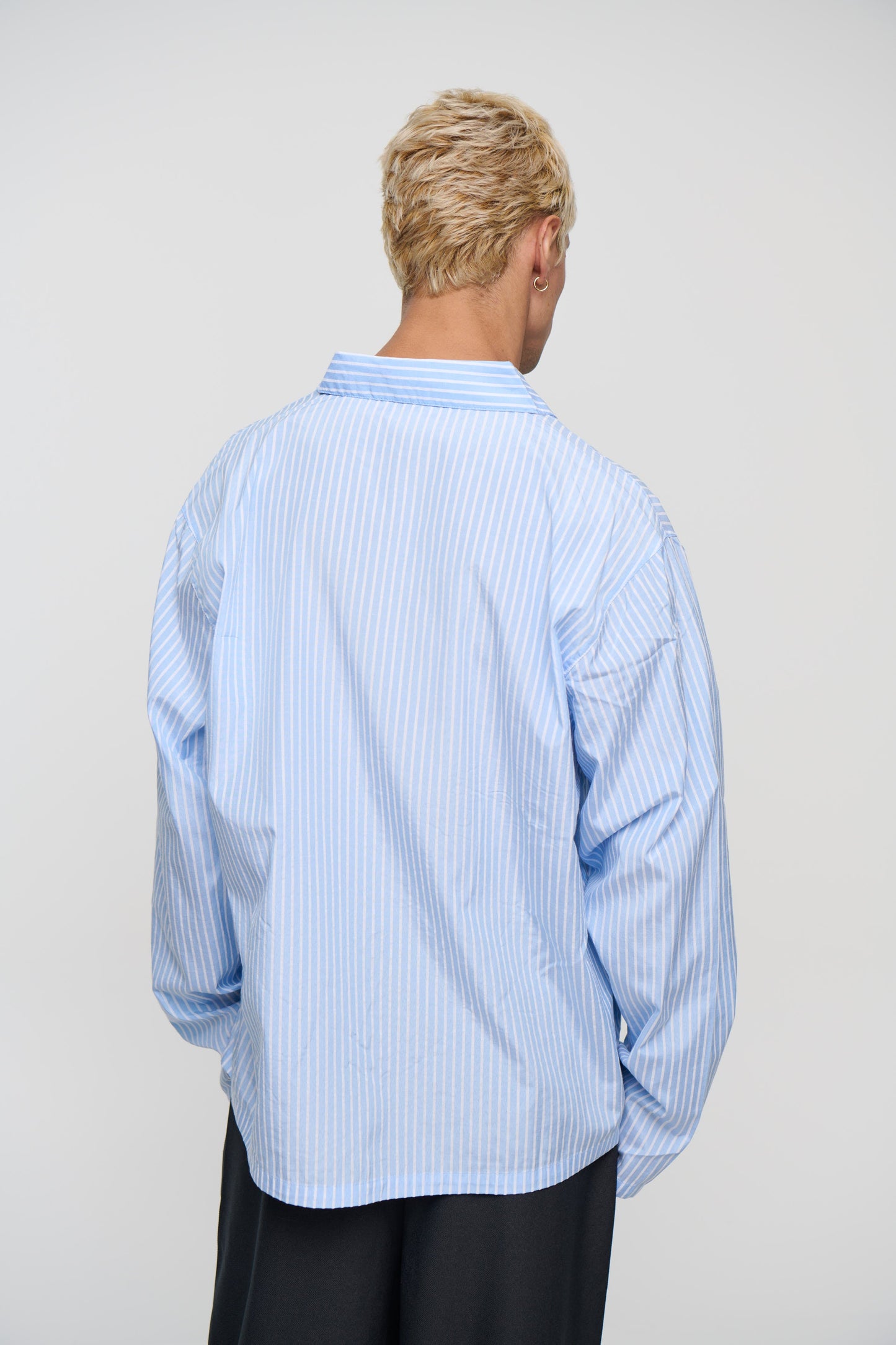 Chad Stripe Shirt Blue