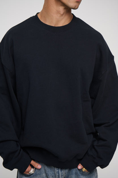 Caddy Crew Jumper Black