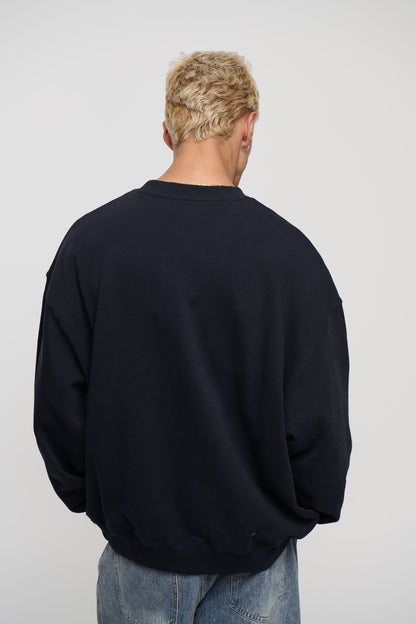 Caddy Crew Jumper Black