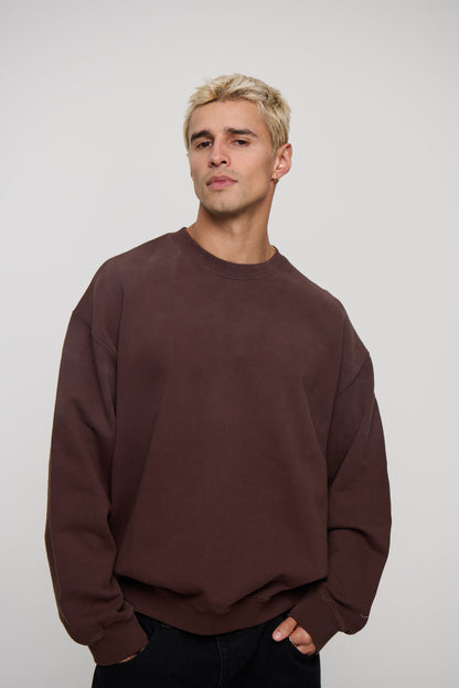 Caddy Crew Jumper Choc