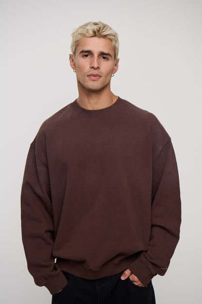 Caddy Crew Jumper Choc