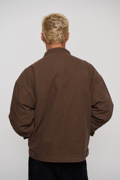 Collar Lined Jacket Dark Brown