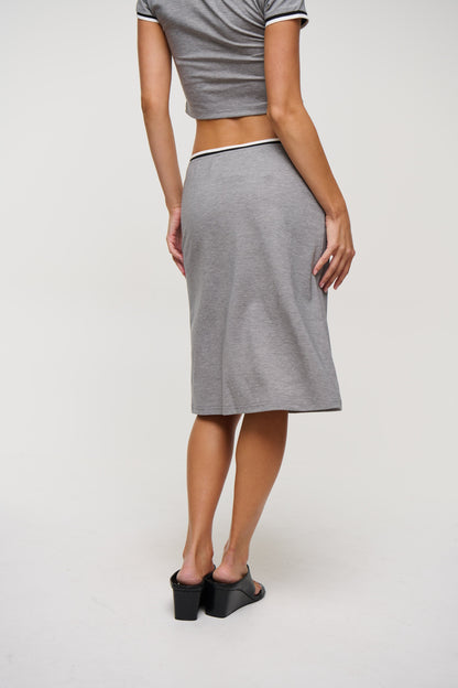Laguna Midi Skirt Grey