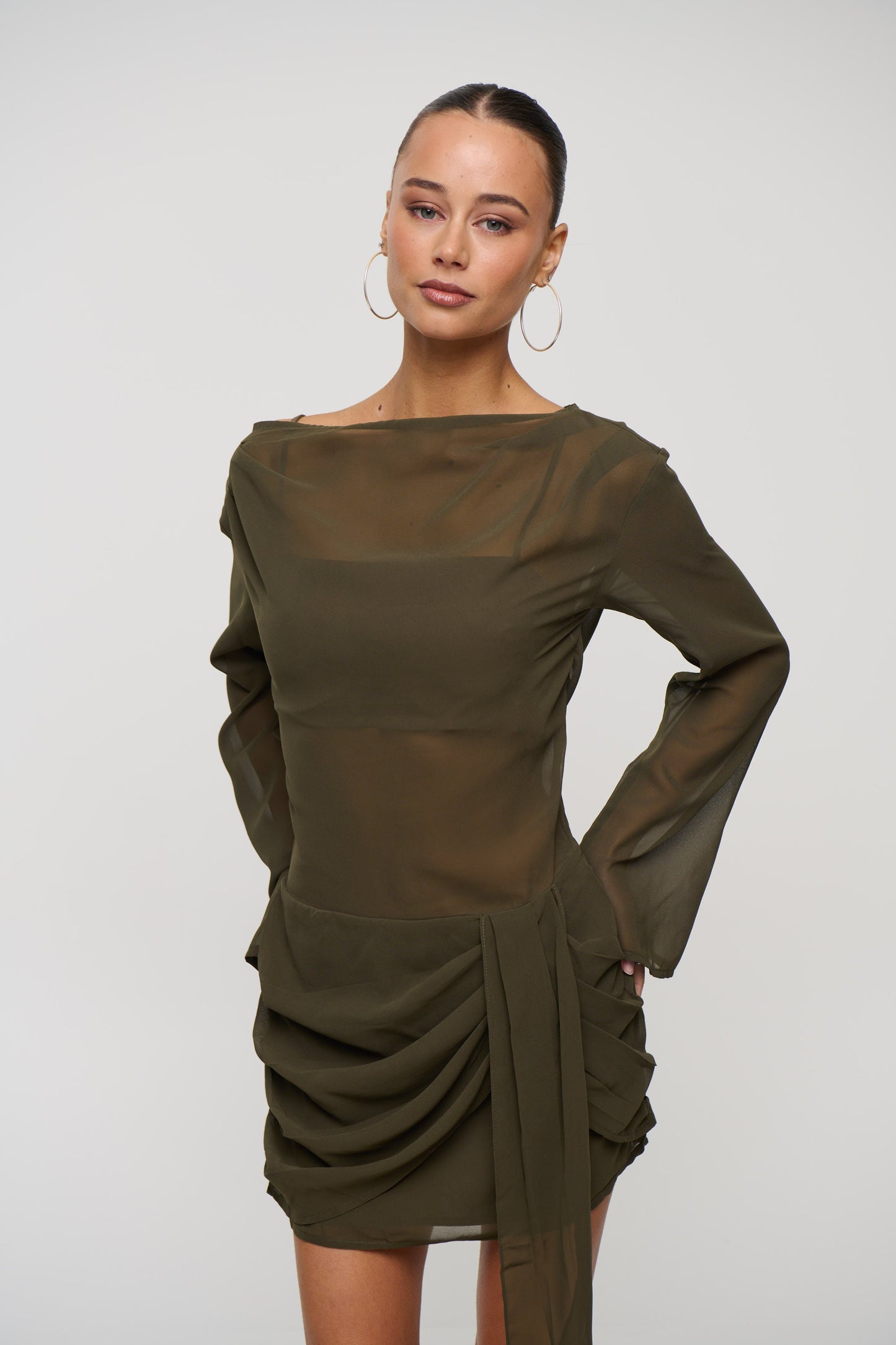 Lake Mini Dress Khaki