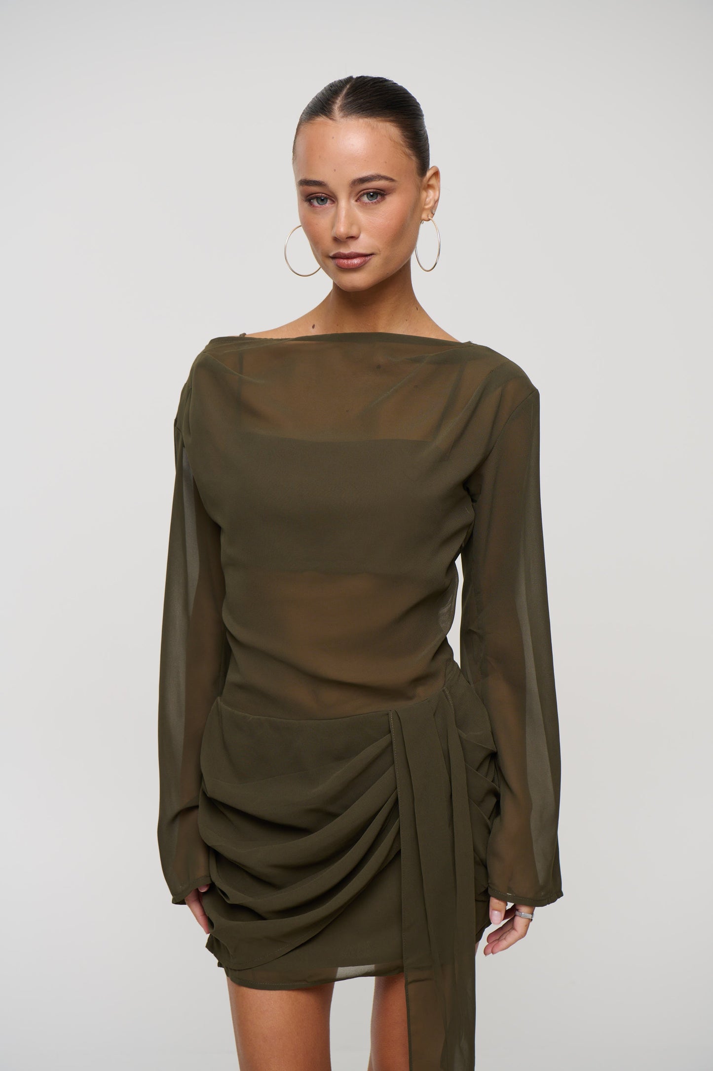 Lake Mini Dress Khaki