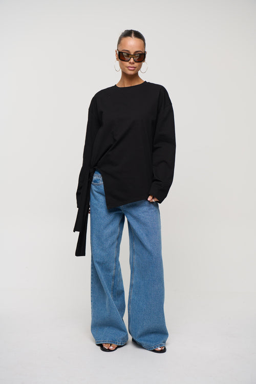 Blake Long Sleeve Tee Black