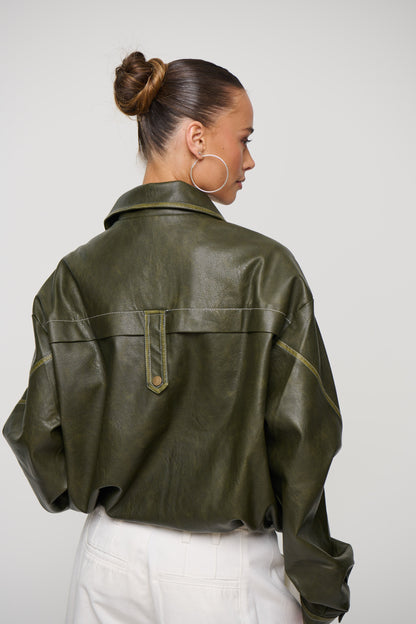 Jorja Bomber Jacket Army