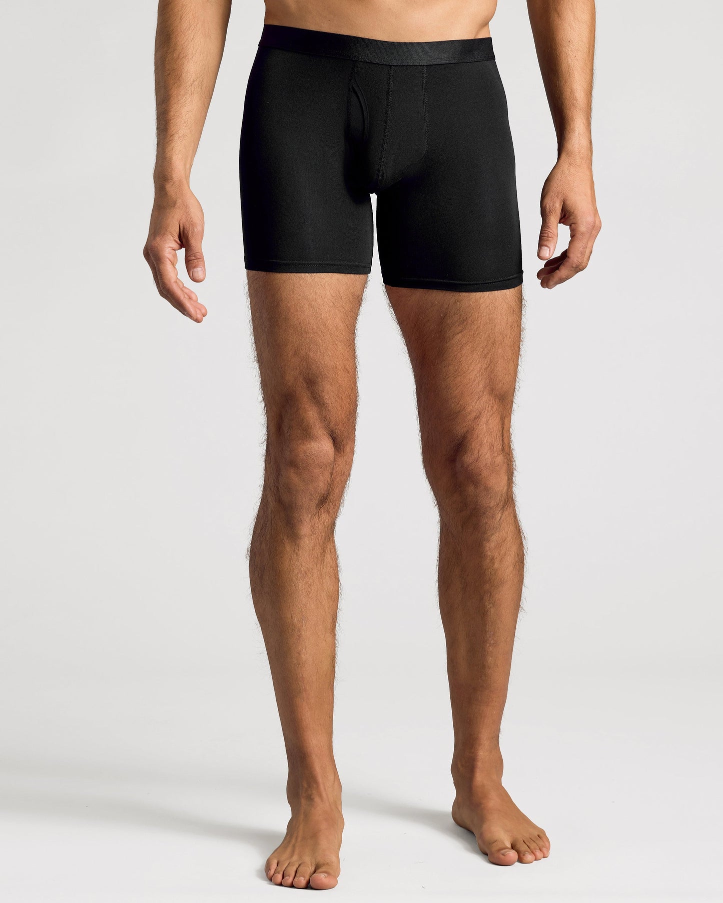 Black Boxer Briefs W/ Fly 12-Pack 2025