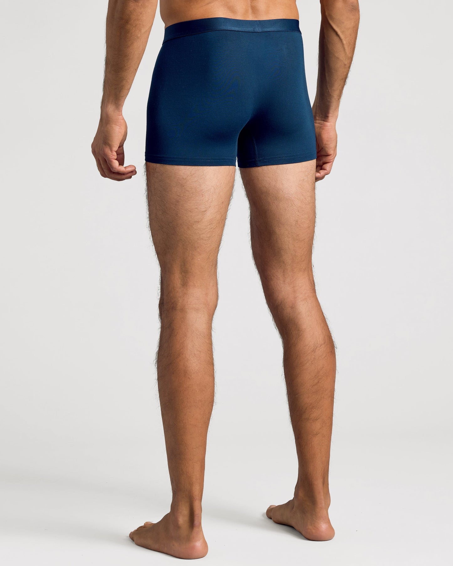 Navy Boxer Trunks W/ Fly 3-Pack
